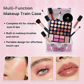 Color Nymph 24-color eyeshadow palette close-up with blendable shades