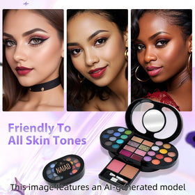 Color Nymph concealer and blush close-up demonstrating coverage and soft finish