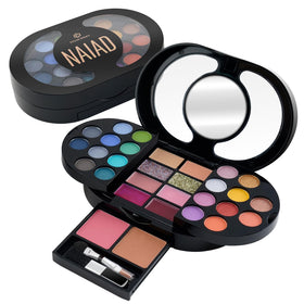 Color Nymph front-open palette showing full kit and mirror for portable convenience