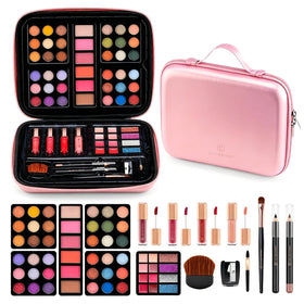 Color Nymph front packaging showing the reusable pink handbag and included makeup