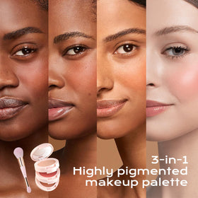 Color Nymph palette in a purse lifestyle shot demonstrating on-the-go practicality