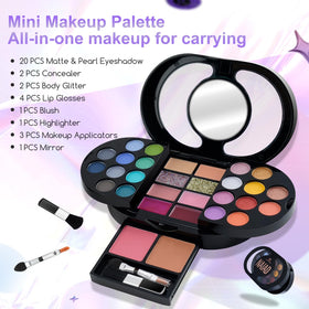 Color Nymph placed with travel essentials showing convenience for trips and touch-ups