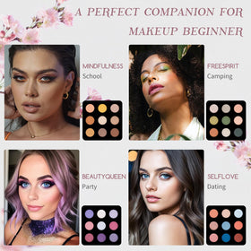 Color Nymph lip oils and glosses laid out to show shade range and glossy finish benefit