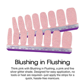 Color Street nail strips applied on hands demonstrating quick application and long-lasting wear