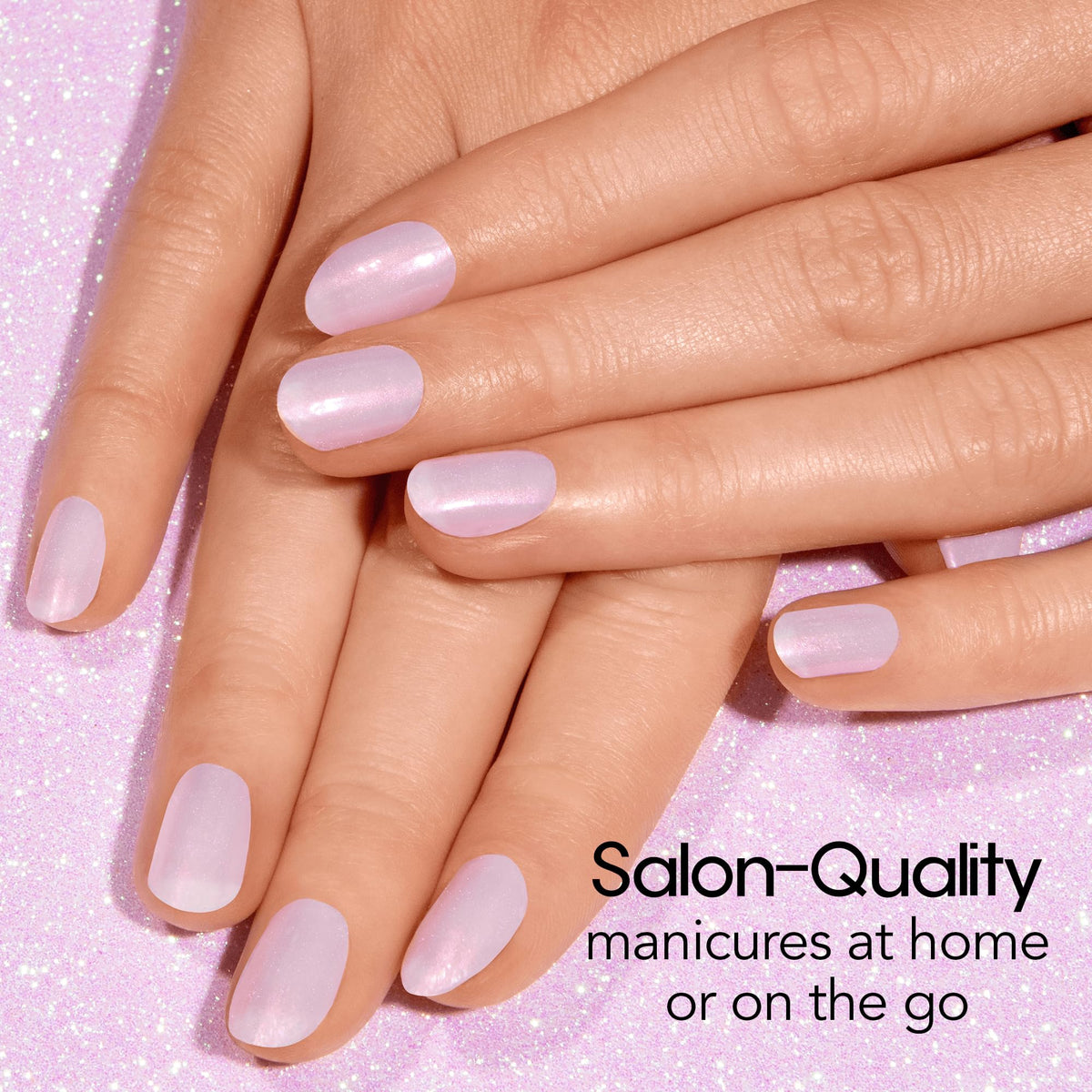 Color Street close-up of shimmer texture highlighting luminous finish