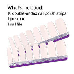 Color Street removal step with oil showing gentle adhesive lift
