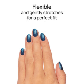 Color Street application demo on hand illustrating quick peel-and-press benefit