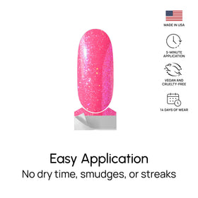 Fingers wearing different strip sizes showing Color Street fit options and true-to-scale coverage