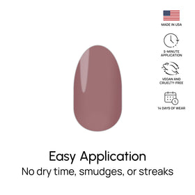 Color Street size comparison chart next to nails for correct fit and customization benefit
