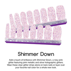 Color Street application on nail demonstrating easy peel-and-press method advantage