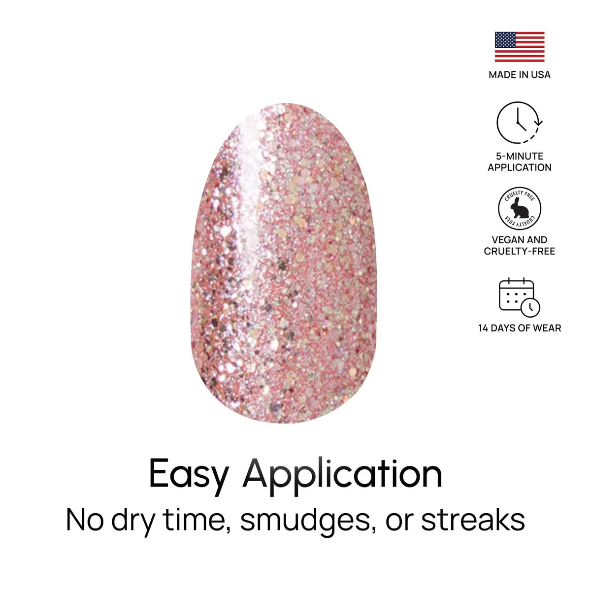 Color Street strips on fingers showing size range and customizable fit