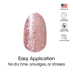 Color Street strips on fingers showing size range and customizable fit