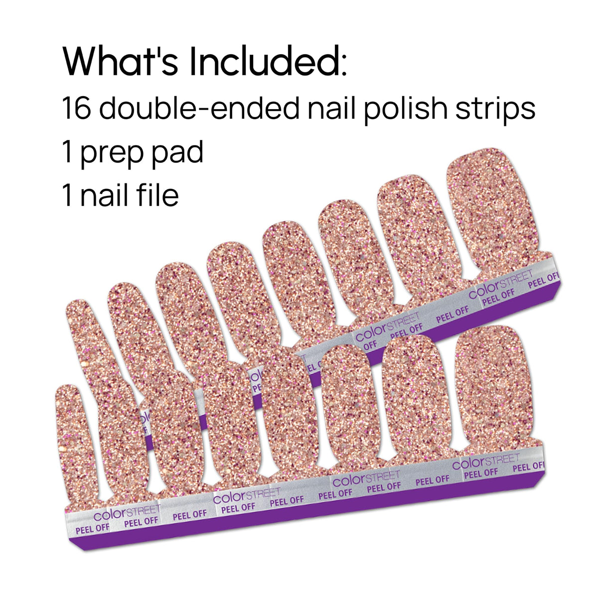 Lifestyle shot with nails and clutch showing brand benefit glamorous manicure ready for events