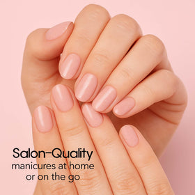 Applied Vanilla Romance strips on nails showing smooth salon-quality look