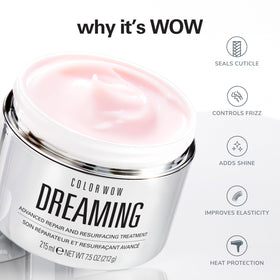 COLOR WOW application in hand demonstrating easy dosing and quick coverage benefit