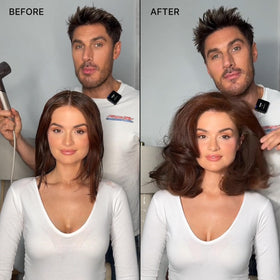 COLOR WOW application at roots being applied for instant lift and grip