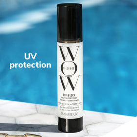 COLOR WOW applied to wet hair demonstrating detangling and smoother blowouts