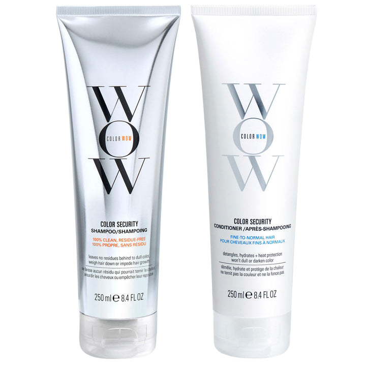 COLOR WOW front packaging showing both bottles for clean, color-safe hair
