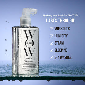 COLOR WOW finished blow-dry showing glossy hair and smooth, glassy shine