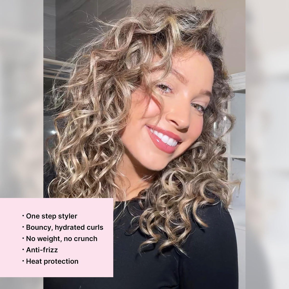 COLOR WOW fine mist texture close-up on hand, shows lightweight hydration benefit