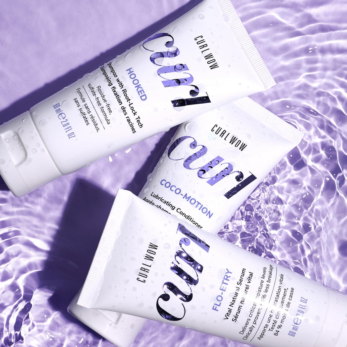 COLOR WOW FLO-ETRY serum droplet from nozzle showing lightweight frizz control