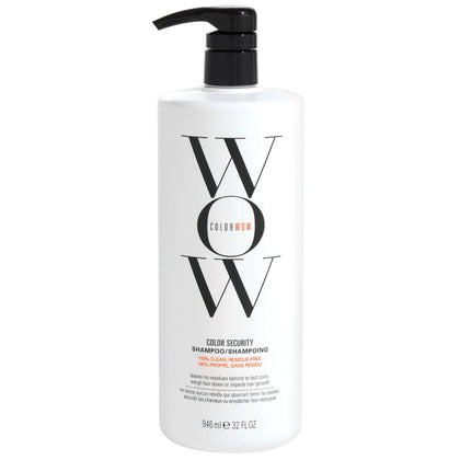 COLOR WOW front packaging 32oz showing salon-size bottle and benefit of long-lasting color