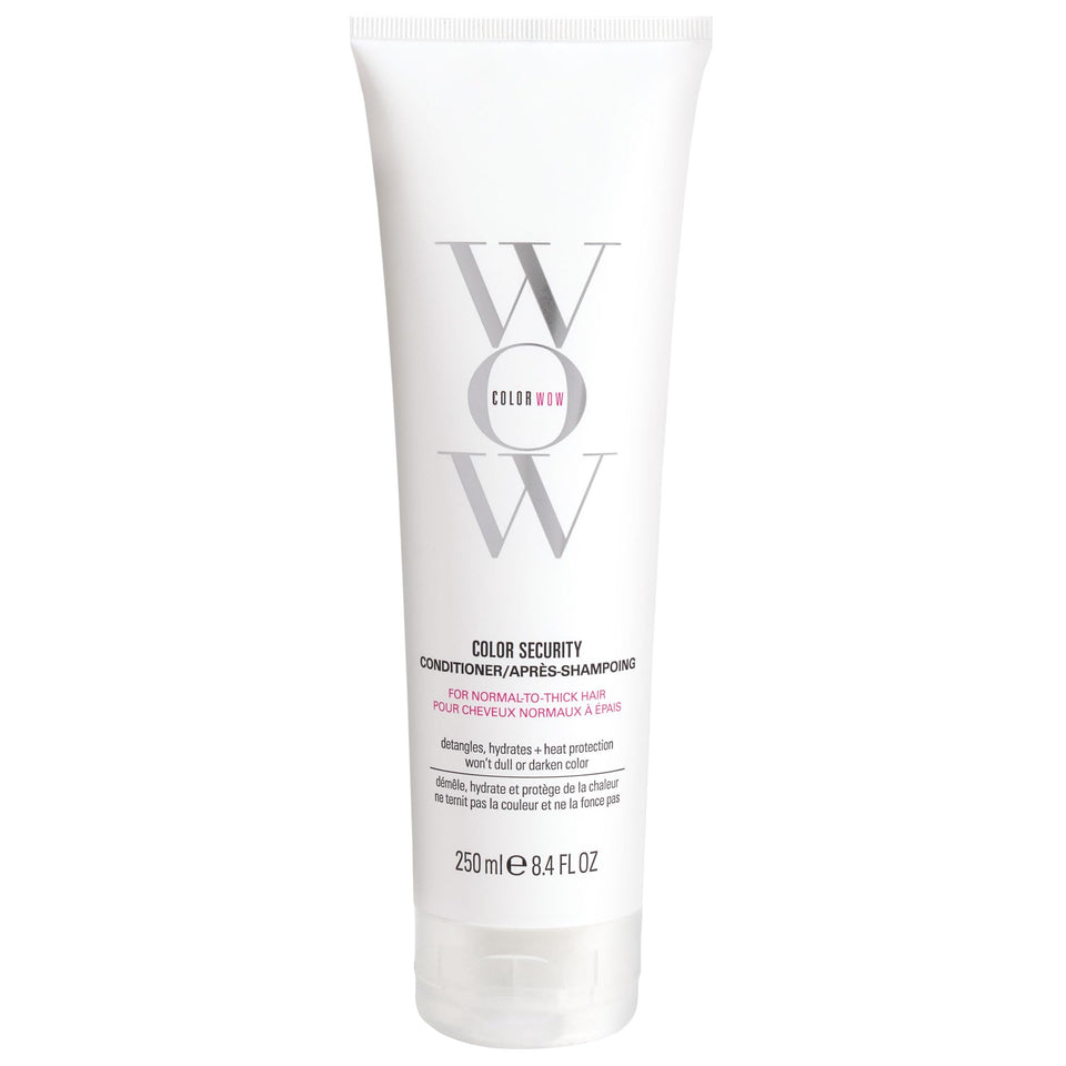 COLOR WOW front packaging showing conditioner bottle and benefits