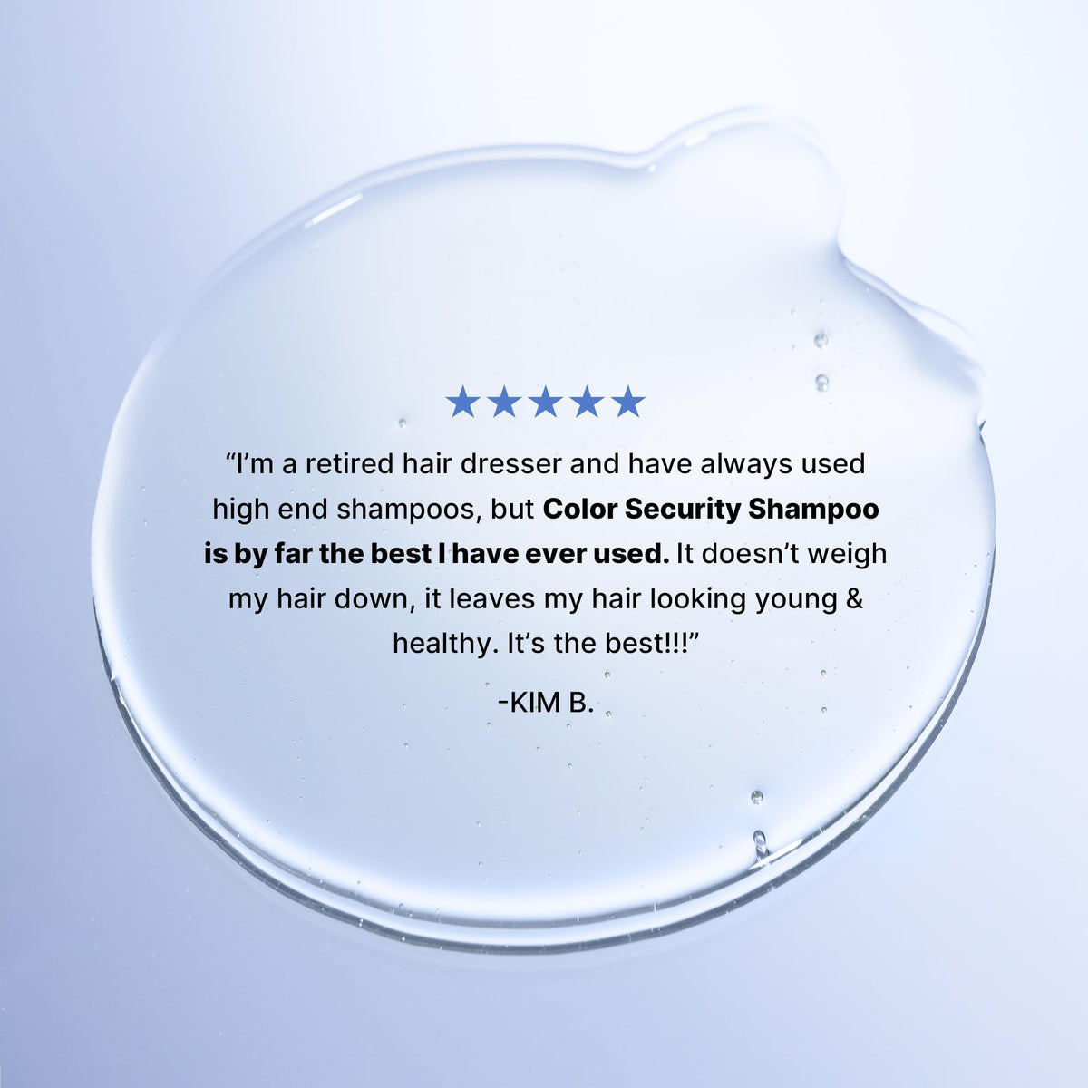 COLOR WOW ingredients label detail showing eight non-stripping cleansers benefit