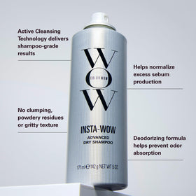 COLOR WOW application at roots delivering quick fresher-looking hair