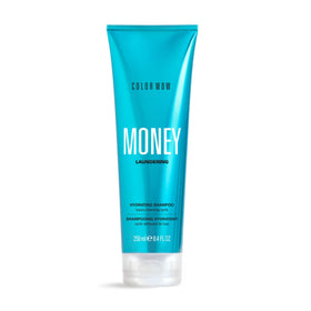 COLOR WOW front packaging of Money Laundering shampoo shows clean design and size benefit