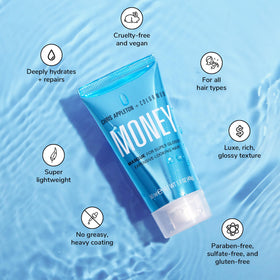 COLOR WOW Money Masque application in hand showing easy spreadability and control