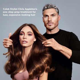 COLOR WOW Money Masque styled hair lifestyle shot showing smooth, manageable results