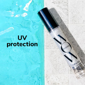 COLOR WOW Pop & Lock gloss treatment droplets showing instant shine