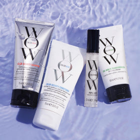 COLOR WOW One Minute Transformation cream texture on hand demonstrating quick smoothing