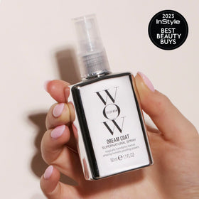 COLOR WOW travel kit inside a suitcase ready-to-go for humidity protection while traveling