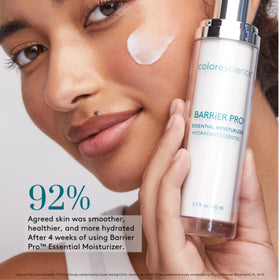 Colorescience application on hand illustrating smooth spread and quick absorption