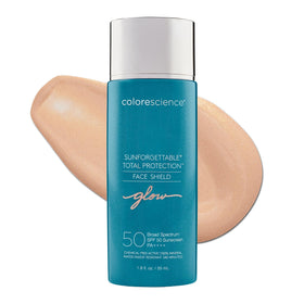 Colorescience front packaging showing SPF 50 protection and glow benefit