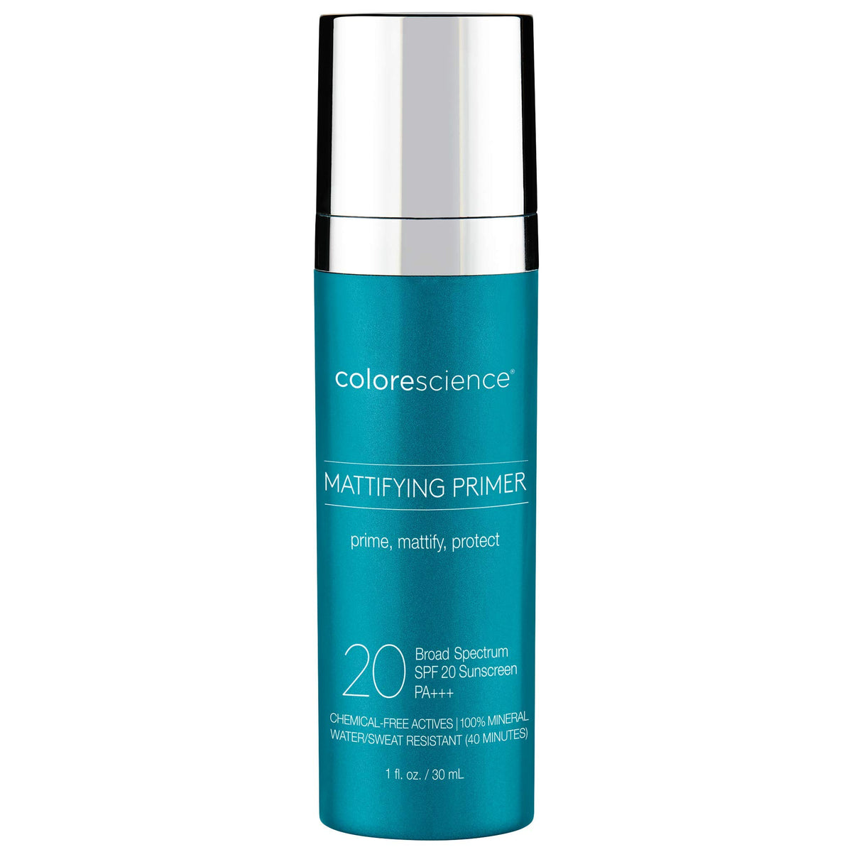 Colorescience Mattifying Perfector front tube showing packaging and SPF benefits