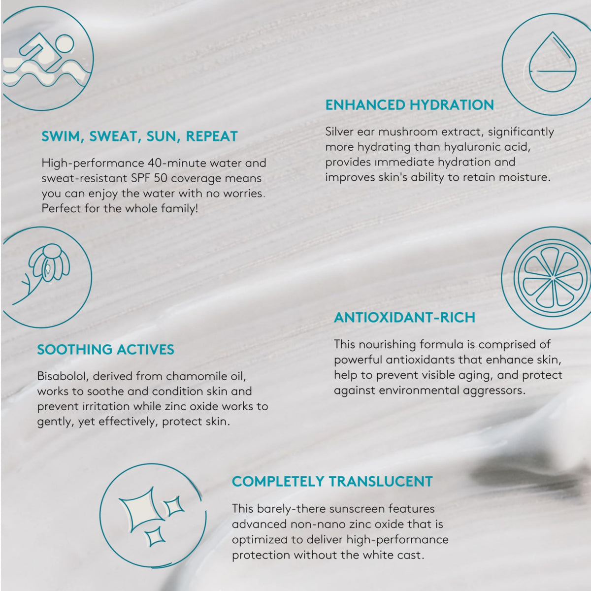 Colorescience ingredients label highlighting clean, mineral formulation