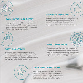 Colorescience ingredients label highlighting clean, mineral formulation