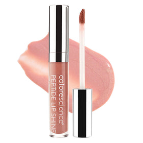 Colorescience Peptide Lip Shine Champagne front view showing shimmer and SPF benefit