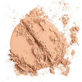Colorescience pan close-up revealing gradient-milled mineral surface and pigmented finish