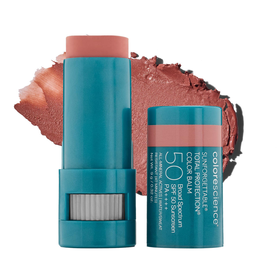 Colorescience Sunforgettable SAVANNA front packaging showing compact balm and shade