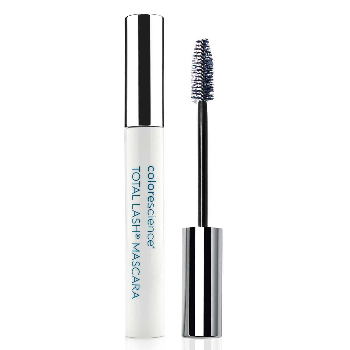 Colorescience total lash wand and tube showing applicator and packaging benefit