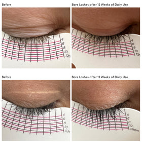 Colorescience tubing texture on lashes demonstrating long-wear, easy removal