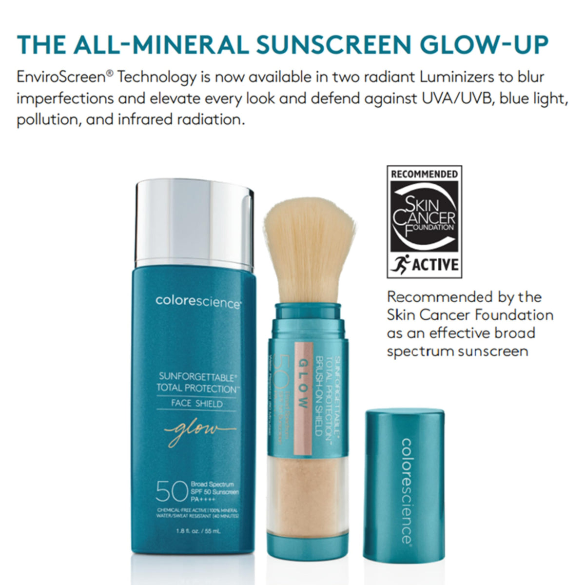 Colorescience travel-ready bottle in a bag for on-the-go protection