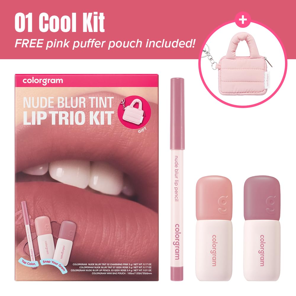 COLORGRAM blended lip and cheek look showing cohesive, natural color
