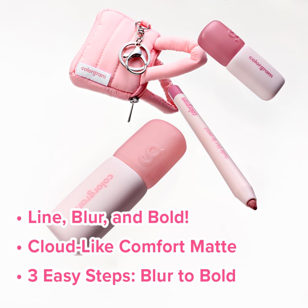COLORGRAM lip pencil close-up for precise definition and feathering control