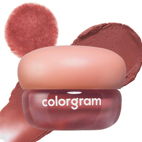 COLORGRAM pudding pot front view showing sleek jar and shade label for easy identification