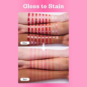 COLORGRAM on model lips showcasing soft pink sheen and hydration